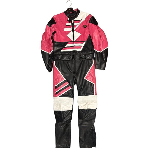 Leather Motorcycle Racing Jumpsuit - Golden Crown by Bristol - NEW - Picture 1 of 4
